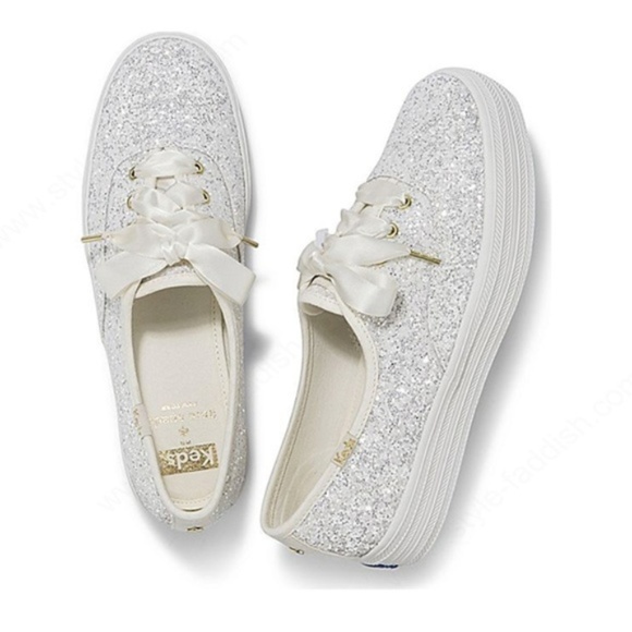 kate spade Shoes - NWB KEDS X KATE SPADE Triple Deck Glitter-Cream 6
